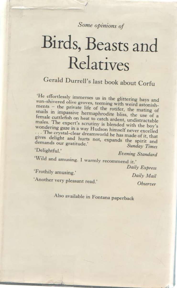 THE GARDEN OF THE GODS - GERALD DURRELL (1 ST PUBLISHED 1978)
