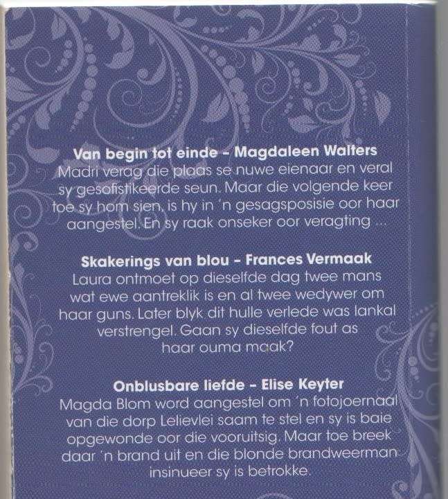 ROMANZA 3 IN 1 : VAN BEGIN TOT EINDE, SKAKERINGS VAN BLOU & ONBLUSBARE LIEFDE (1 STE UITGAWE 2020)