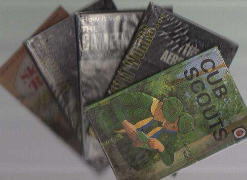 FIVE LADYBIRD BOOKS: THE CAMERA;CUB SCOUTS; SKIPPING RHYMES; THE AEROPLANE; THE ROCKET