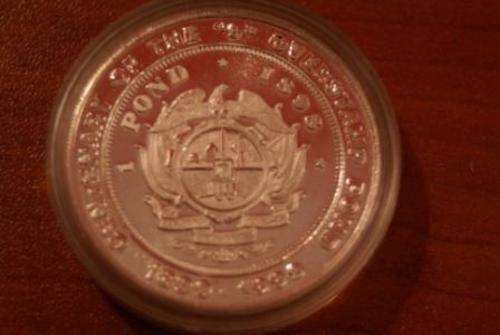 PROOF CENTENARY OF THE "9" OVER STAMPED POND