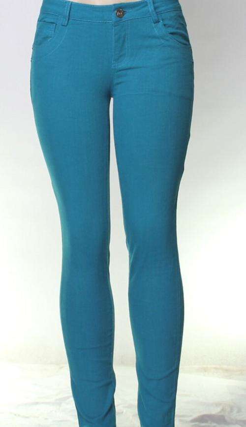 BLUE STRETCH SKINNY JEANS