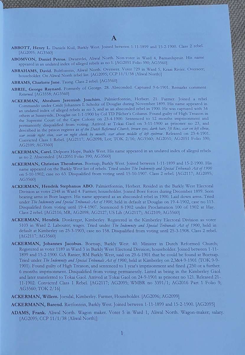 Rebel record of the South African War between 1899 to 1902.  Cape Commando Series. First edition