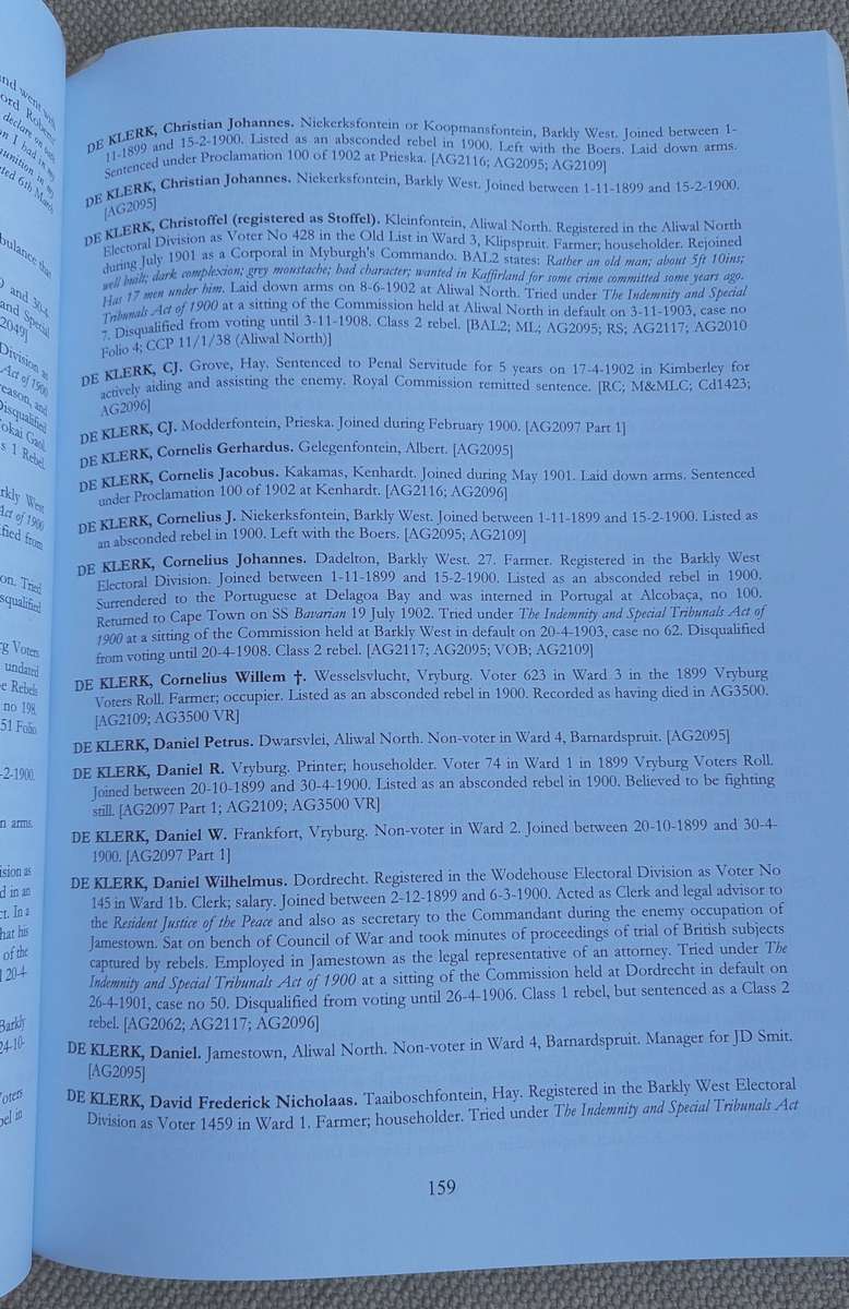 Rebel record of the South African War between 1899 to 1902.  Cape Commando Series. First edition