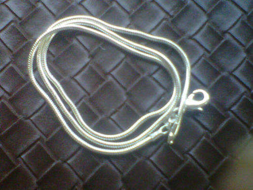 Silver plated snake chain