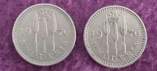 RHODESIA 1970 TWO AND A HALF CENT