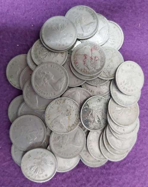 RHODESIAN 6pence/5cent coins