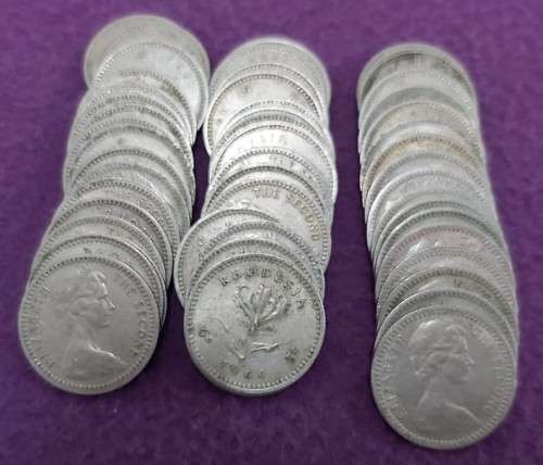 RHODESIAN 6pence/5cent coins