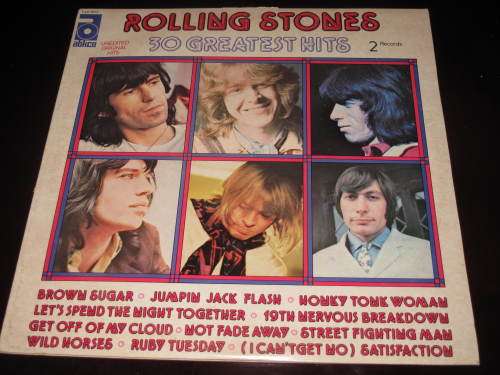 THE ROLLING STONES 2 LP 30 GREATEST HITS ORIGINAL VERY GOOD CONDITION VINYL RECORD