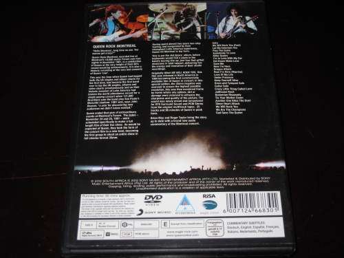 QUEEN ROCK MONTREAL DVD SA PRESS NEAR MINT DVD VIDEO AFRICAN MUSIC NERDS