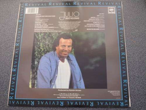 JULIO IGLESIAS JULIO COL40139 SOUTH AFRICAN PRESS EXCELLENT AFRICAN MUSIC NERDS ~