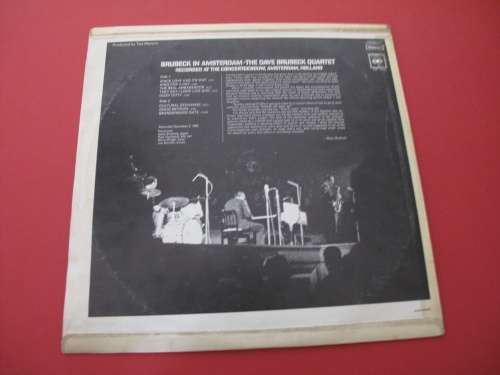 DAVE BRUBECK'S QUARET - BRUBECK IN AMSTERDAM... ORIGINAL SA PRESSING VINYL RECORD