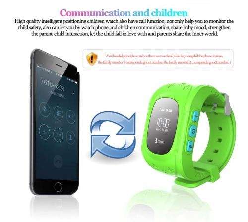 Q50 KID'S GPS TRACKING EMERGENCY SMARTWATCHES. BLACK, NANY BLUE, PINK, GREEN