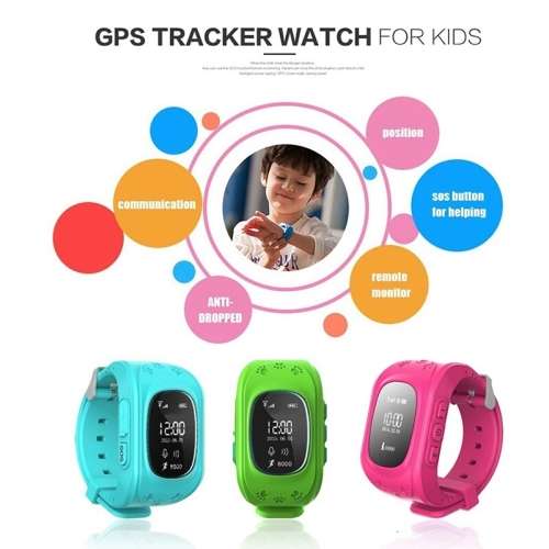 Q50 KID'S GPS TRACKING EMERGENCY SMARTWATCHES. BLACK, NANY BLUE, PINK, GREEN