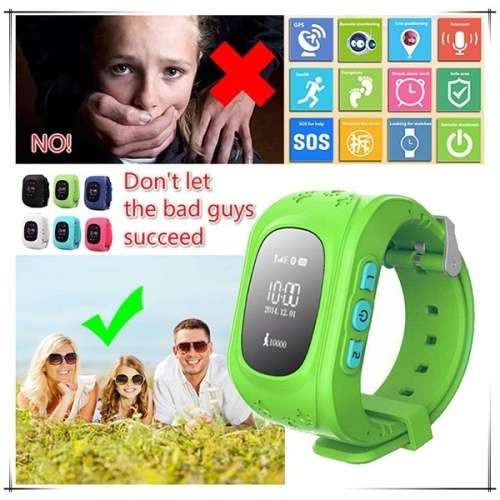 Q50 KID'S GPS TRACKING EMERGENCY SMARTWATCHES. BLACK, NANY BLUE, PINK, GREEN