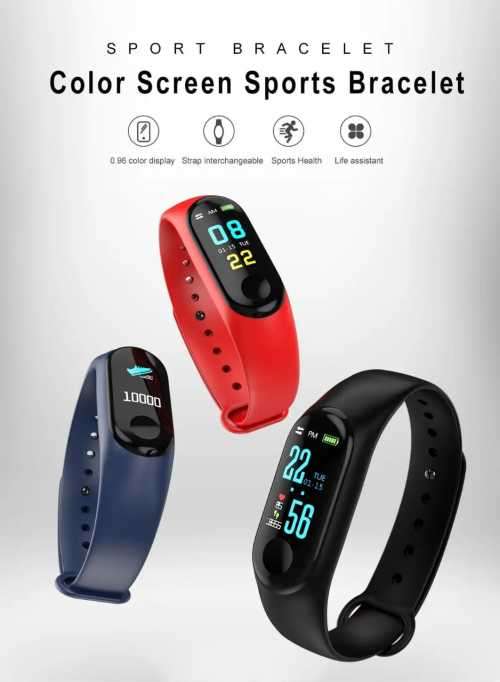 M3 SMARTBRACELET HEART RATE MONITOR, OXYGEN ECT