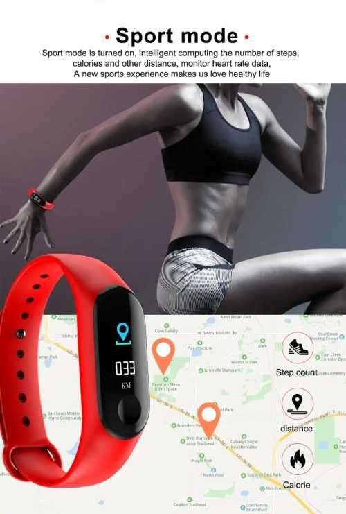 M3 SMARTBRACELET HEART RATE MONITOR, OXYGEN ECT