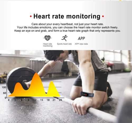 M3 SMARTBRACELET HEART RATE MONITOR, OXYGEN ECT