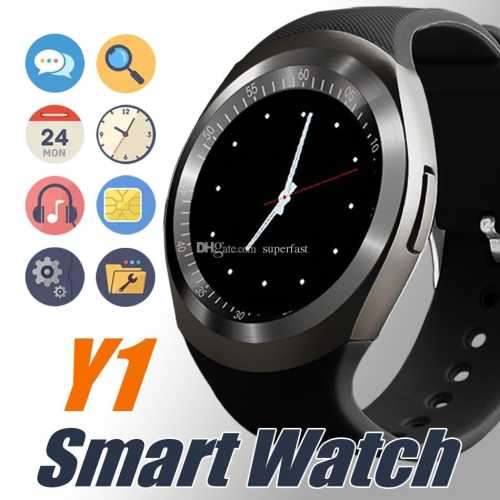 NEW Y1 BLUETOOTH SMARTWATCHES, OWN SIM SLOT 32GB MEMORY SLOT. BLACK, WHITE, SKY BLUE ,PINK