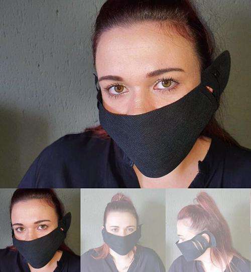 BLACK FACE MASKS POLYPROPYLENE NON-VOMEN (120) PER ORDER MINIMUM. LOCAL STOCK