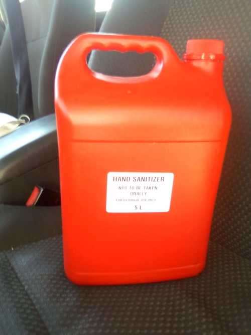 5LT 70% ALCOHOL BASE HAND SANITIZER INCLUDING 10 BLACK FACE MASKS FREE