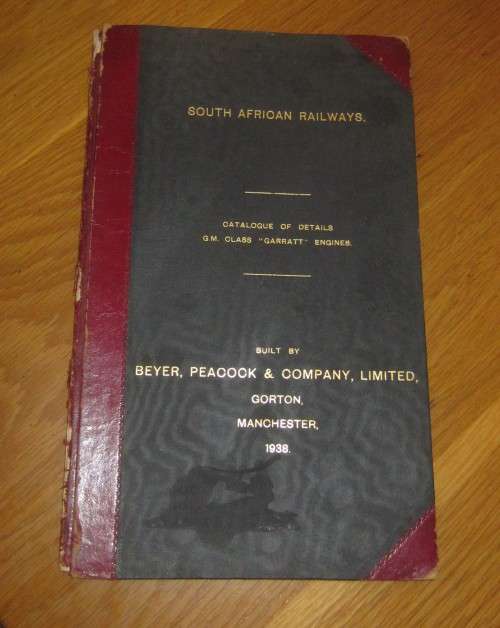 Illustrated Parts List for Garratt Steam Engine dated 1938