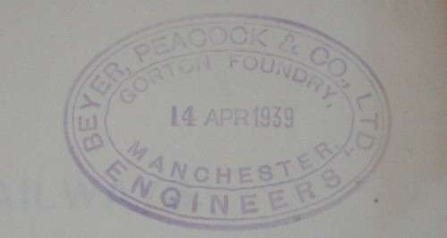 Illustrated Parts List for Garratt Steam Engine dated 1938