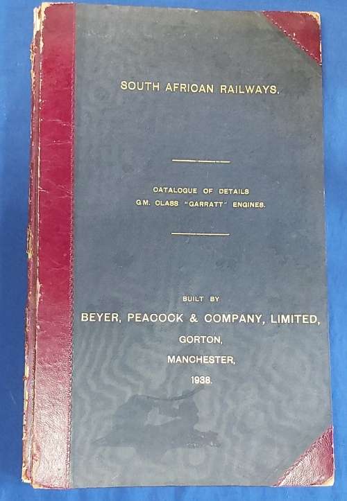 Illustrated Parts List for Garratt Steam Engine dated 1938