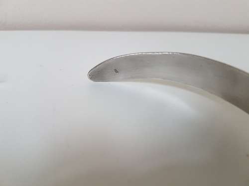 Solid Sterling Silver Neckpiece 82 grammes. Marked 925. High gloss brushed finish.