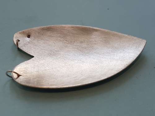 NEW Huge Solid Sterling Silver Heart Pendant, Marked 925. 21 grams!!