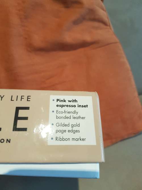 The Everyday Life Bible. Fashion Edition. Amplified. Joyce Meyer. Pink leather with espresso inset.