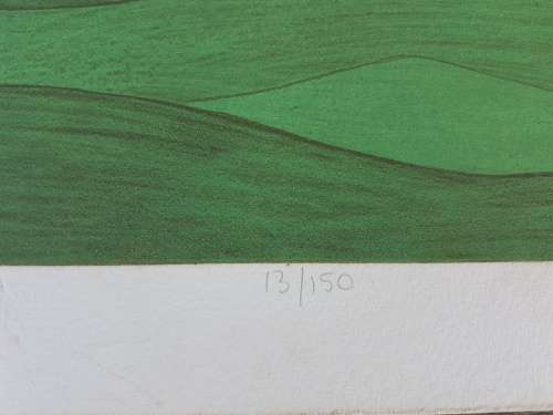 John Brunsdon (1933-). Hotel Cipriani, Venice. Limited Edition Etching with Aquatint. 13/150.