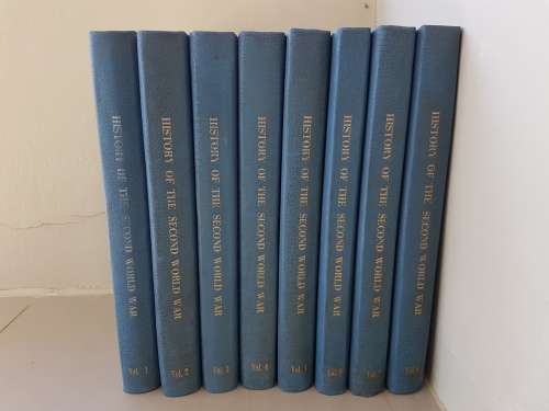 COMPLETE History of the Second World War. 8 Volumes. Published by Purnell.