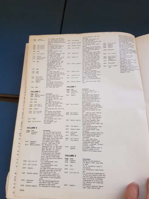 COMPLETE History of the Second World War. 8 Volumes. Published by Purnell.