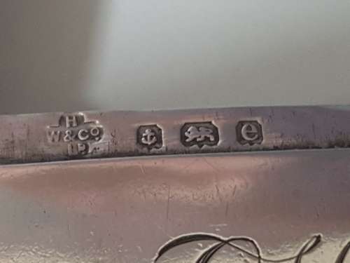 Sterling Silver Letter Locket Vesta Case Pendant.  Edwardian 1904 hallmark. Heavy, 33.4 grammes.