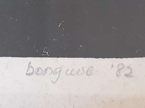 Bongiwe Dhlomo. Removals IV. Against our Will. Limited Edition Linocut 19/40. Rare Rorkes Drift art.