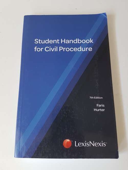 Student Handbook for Civil Procedure . 7th Edition. By Faris Hurter.