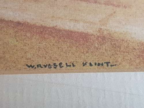 William Russell Flint. Print of Nudes titled In Classic Provence. Framed.