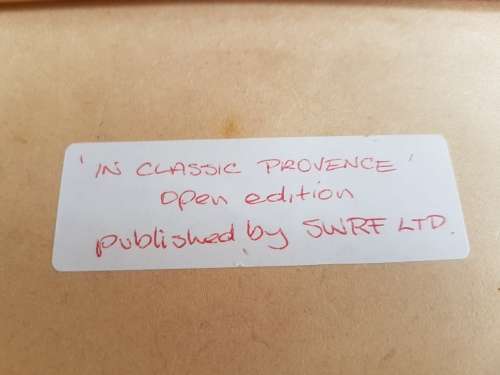 William Russell Flint. Print of Nudes titled In Classic Provence. Framed.