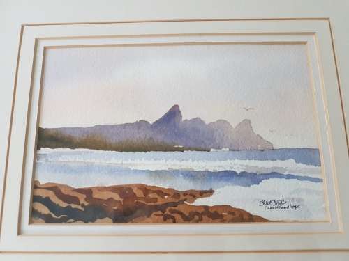 Peter Mills Cape of Good Hope Original watercolour, hand signed and dated Superb frame