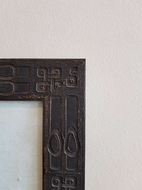 Print of a Rose in an Ornate Art Nouveau Frame by Tricia May Jones.