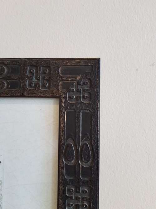 Print of a Tulip in an Ornate Art Nouveau Frame by Tricia May Jones.