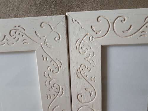 Watercolour print of Monaco, Prince's Palace, great new patterned white frame.