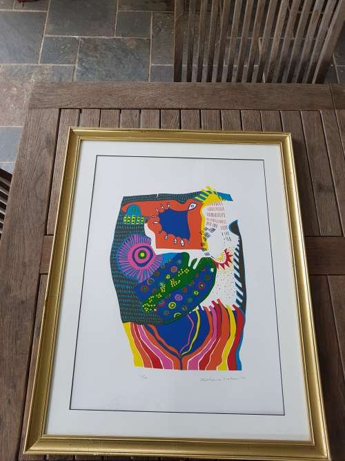 Stephanie Watson (1927-1997).  Limited edition  abstract print.  Hand signed and hand numbered 12/20