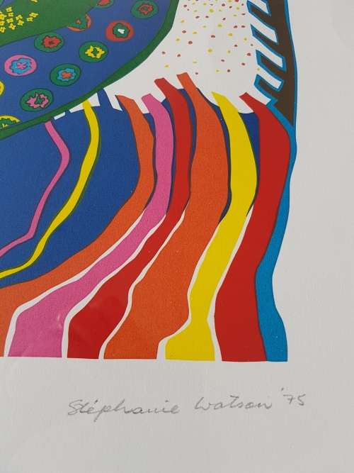 Stephanie Watson (1927-1997).  Limited edition  abstract print.  Hand signed and hand numbered 12/20