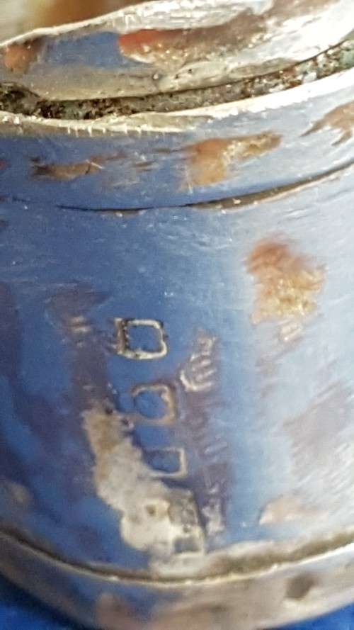 Solid Sterling Silver Rough Finish Man's Ring with HALLMARK.