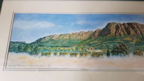 Spring Morning - Clear Mountain 47/200. By David.  From Claremont, Cape Town. Framed. Excellentcond.