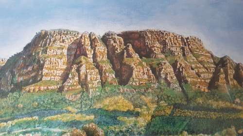 Spring Morning - Clear Mountain 47/200. By David.  From Claremont, Cape Town. Framed. Excellentcond.