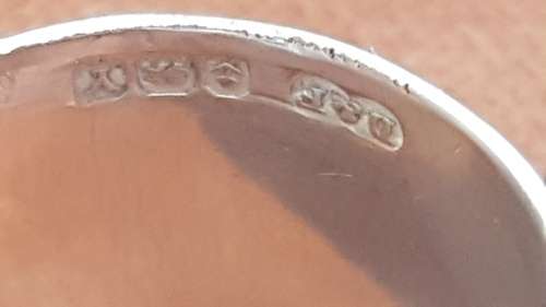 Sterling Silver Hallmarked  Large engine turned design, hand made, no mould. UNIQUE