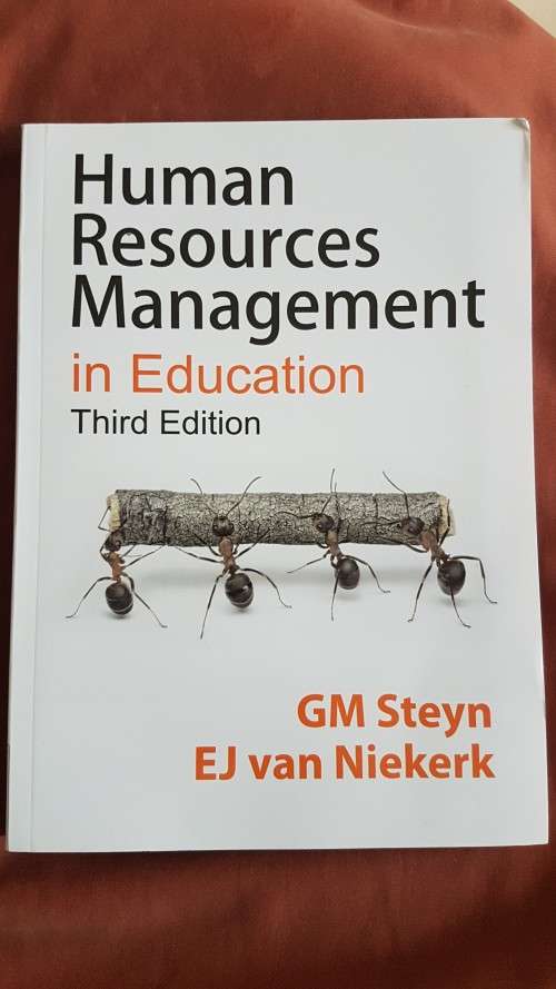Human Resources Management in Education. Third Edition. By Steyn and van Niekerk.  UNISA.