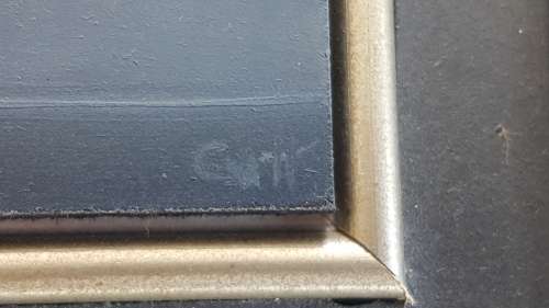 Cecilia van Heerden. Cloud Study . Exquisite Minature Oil with Chrome Frame!